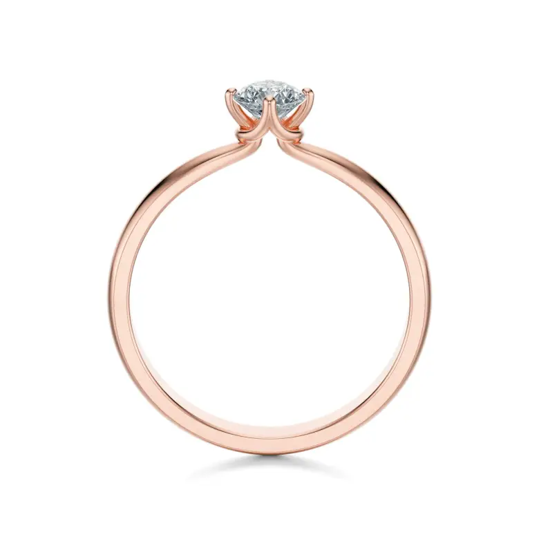 Pierścionek z diamentem różowe złoto AJPZ_066